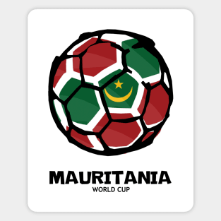 Mauritania Football Country Flag Magnet